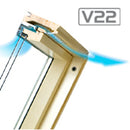 Fakro Centre Pivot, Pine, Double Glazed Roof Window (FTS-V U2)
