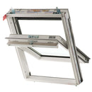 Keylite Roof Window - Centre Pivot, White Painted Pine, Double Glazed